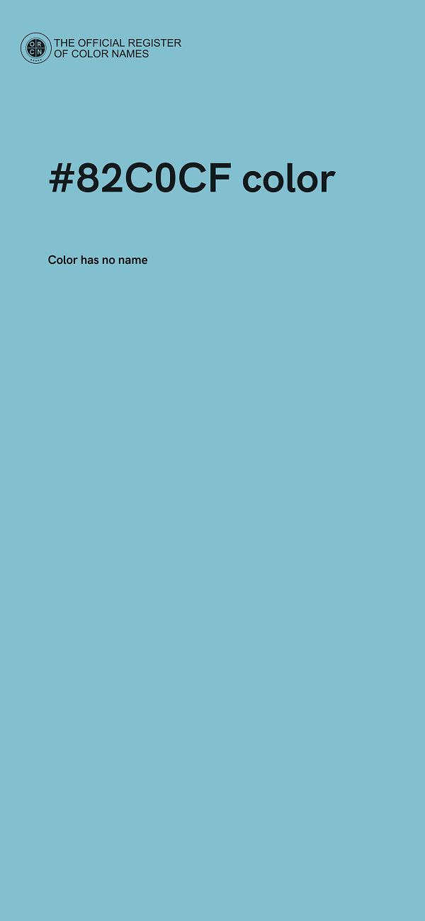 #82C0CF color image
