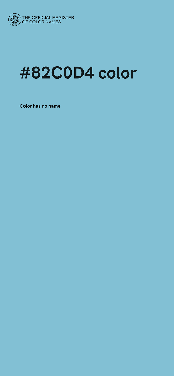 #82C0D4 color image