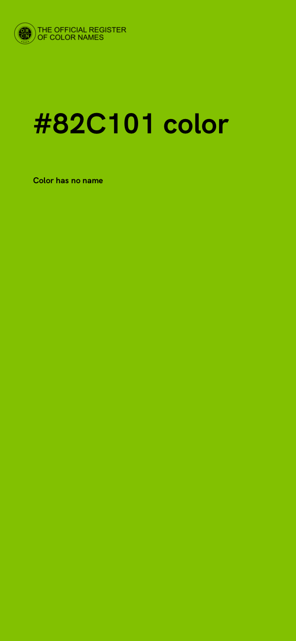 #82C101 color image