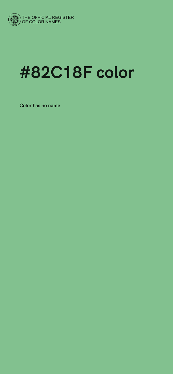 #82C18F color image