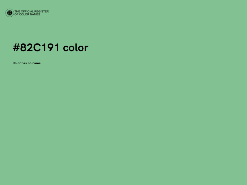 #82C191 color image