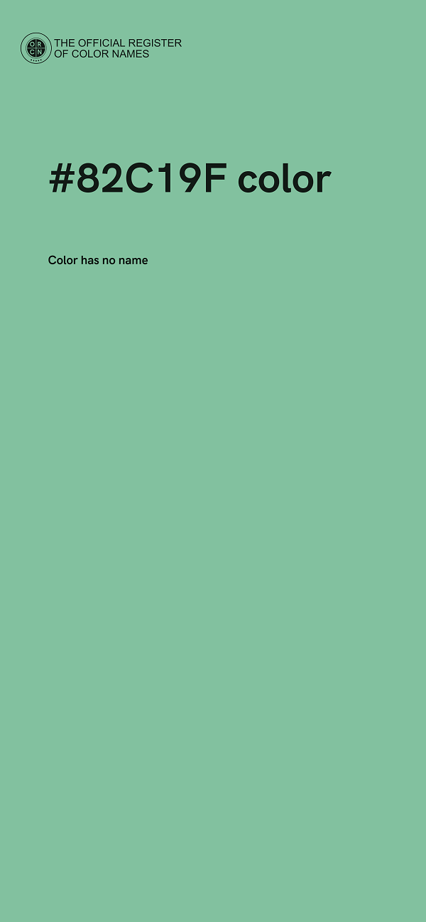 #82C19F color image