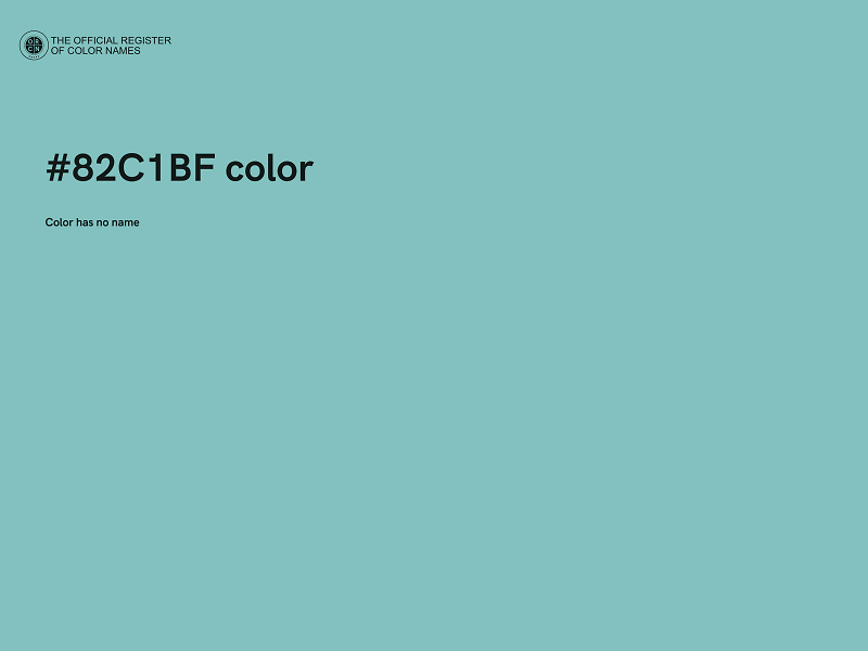 #82C1BF color image