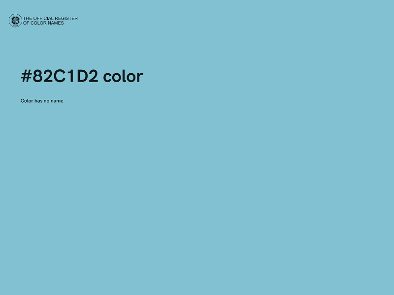 #82C1D2 color image