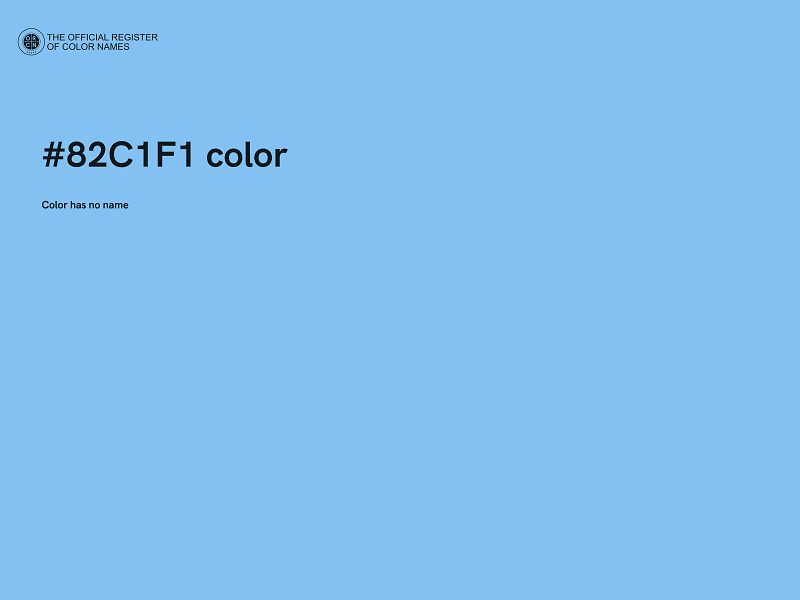 #82C1F1 color image