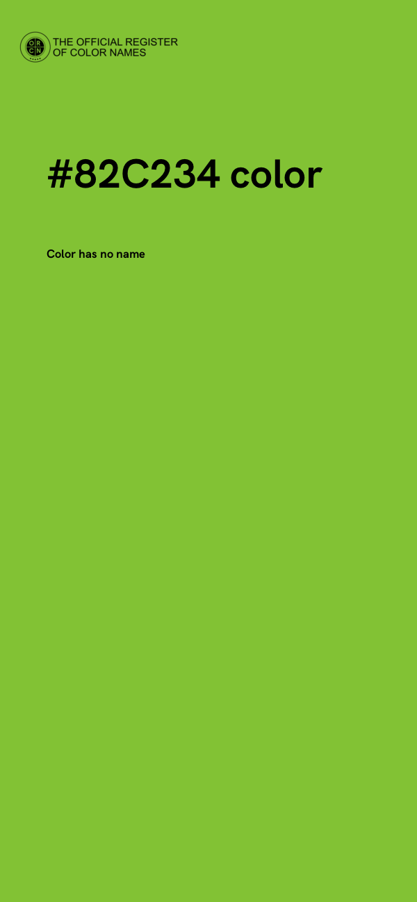 #82C234 color image
