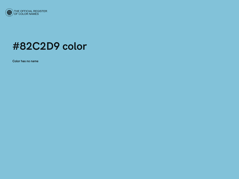 #82C2D9 color image