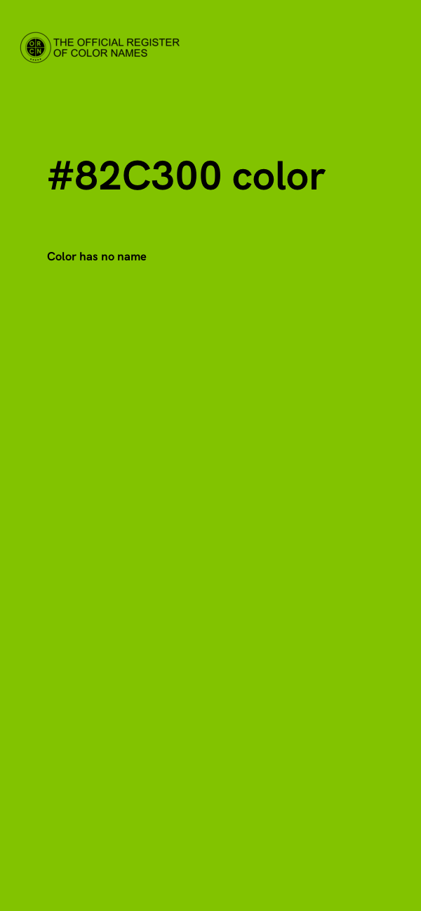 #82C300 color image