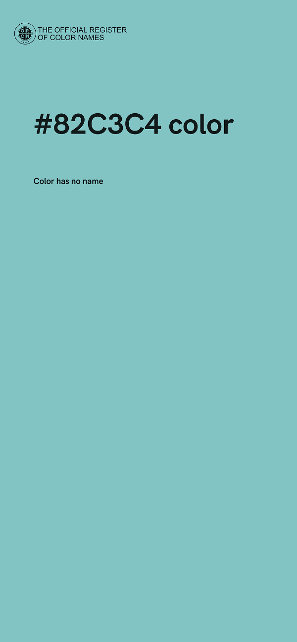 #82C3C4 color image