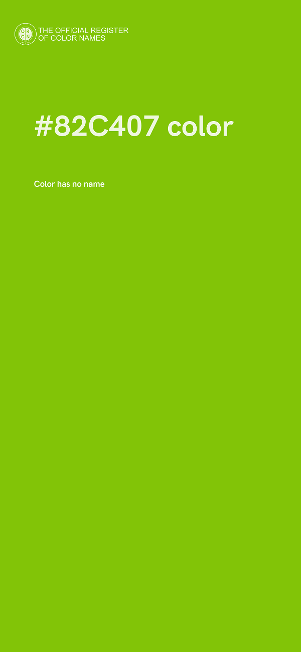 #82C407 color image