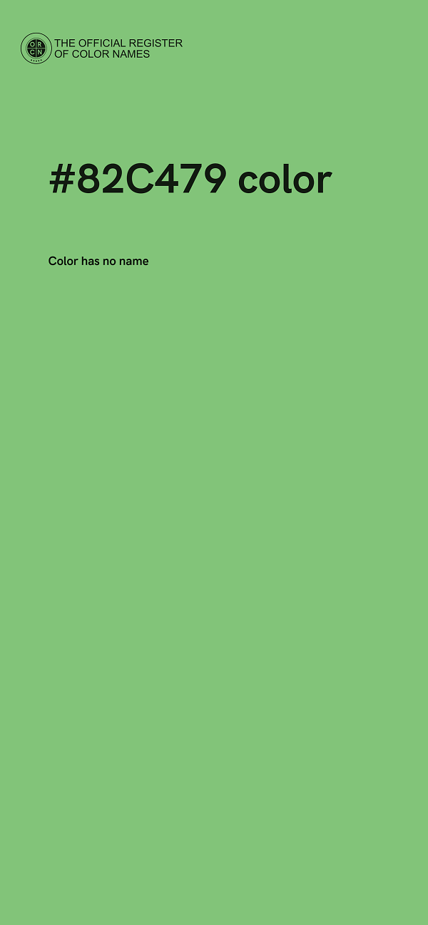 #82C479 color image