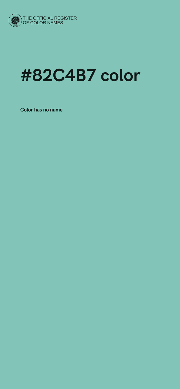 #82C4B7 color image