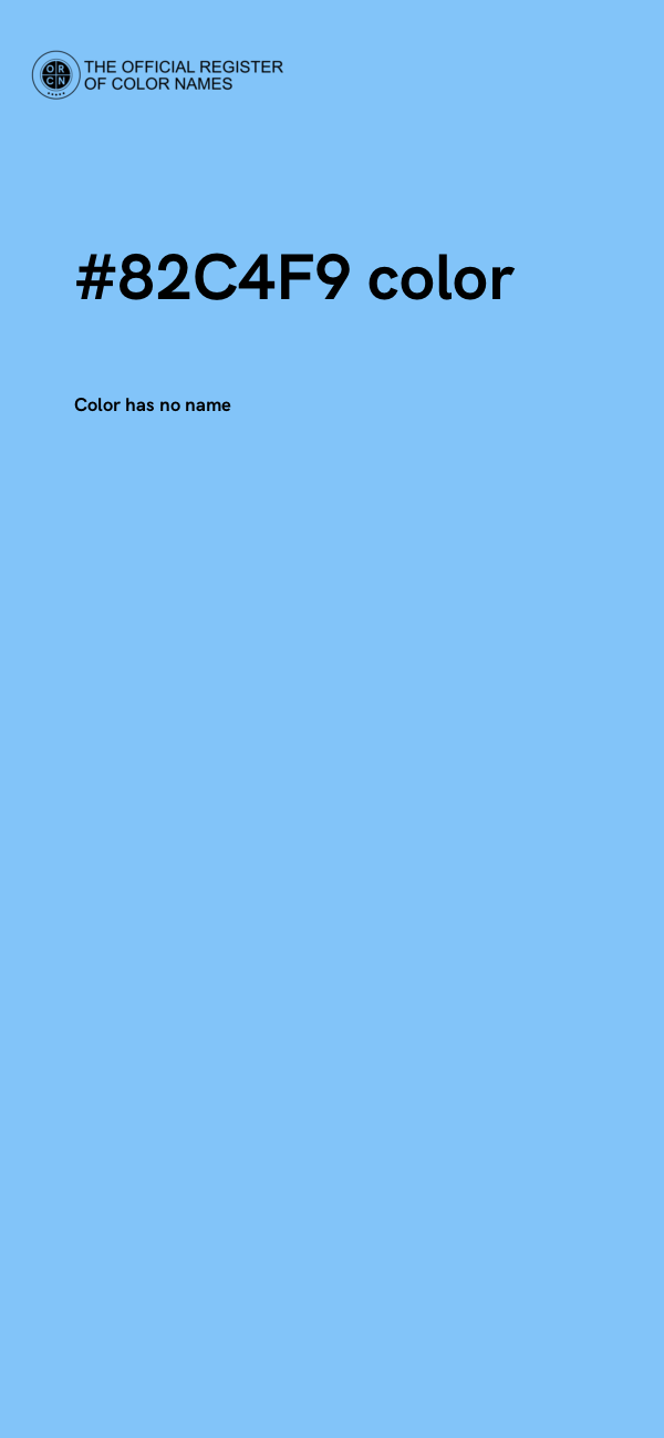 #82C4F9 color image