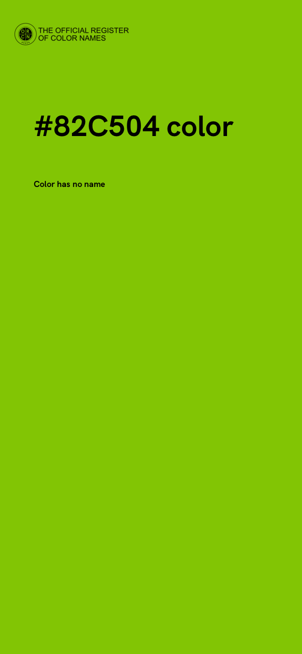 #82C504 color image