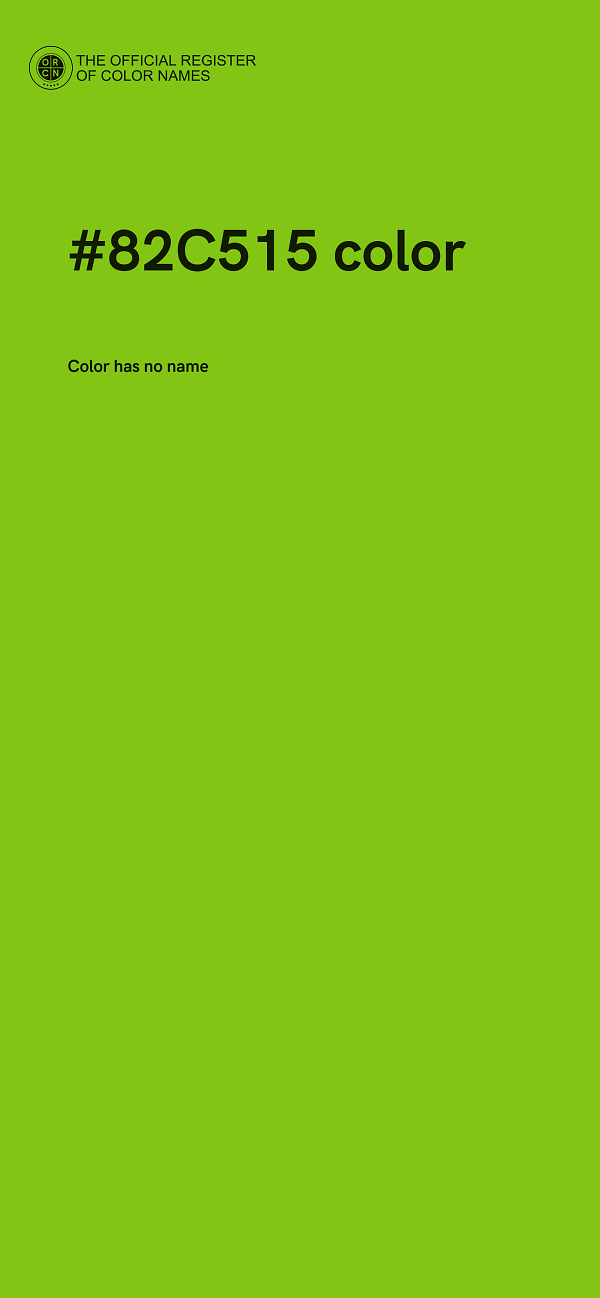#82C515 color image