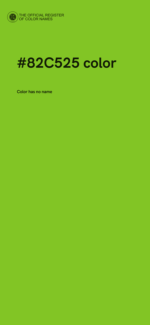 #82C525 color image