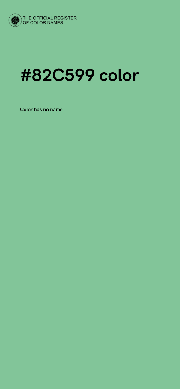 #82C599 color image