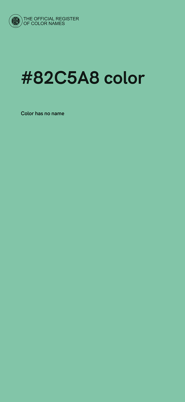 #82C5A8 color image