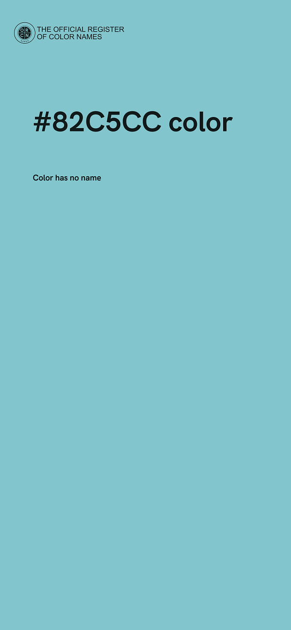 #82C5CC color image