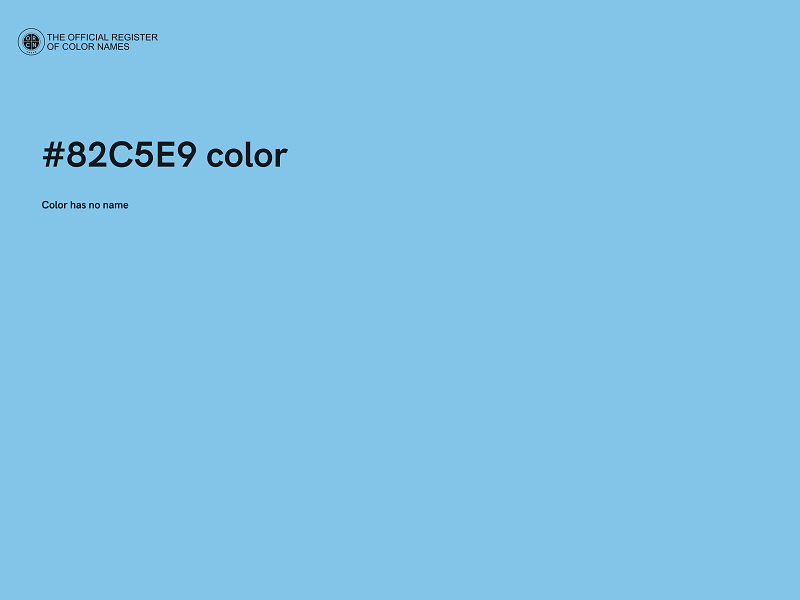 #82C5E9 color image