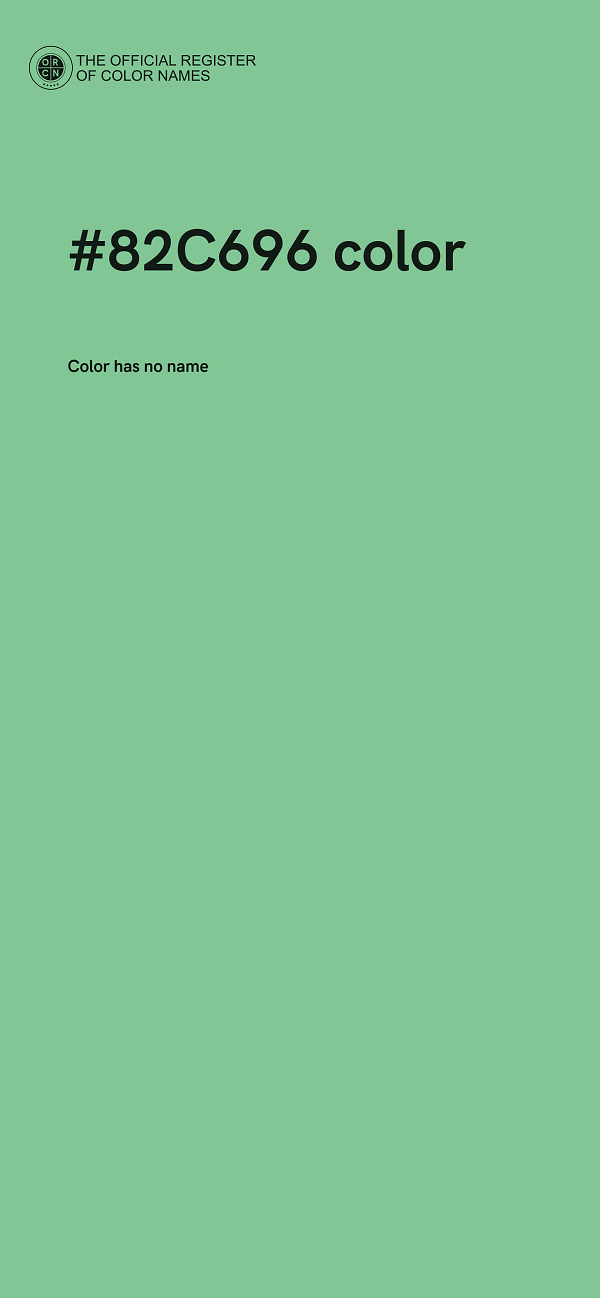 #82C696 color image