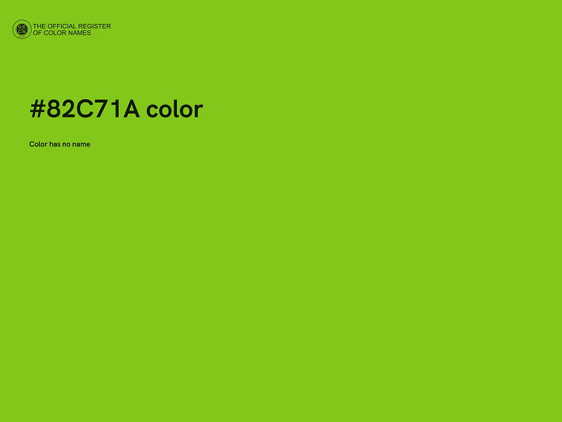 #82C71A color image