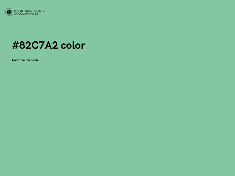 #82C7A2 color image