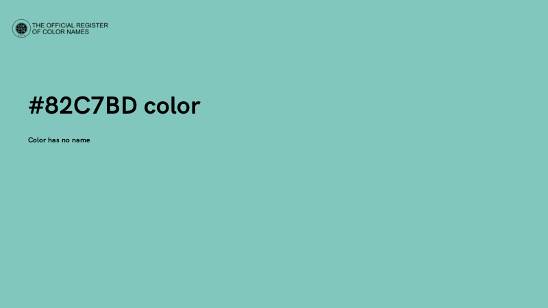 #82C7BD color image
