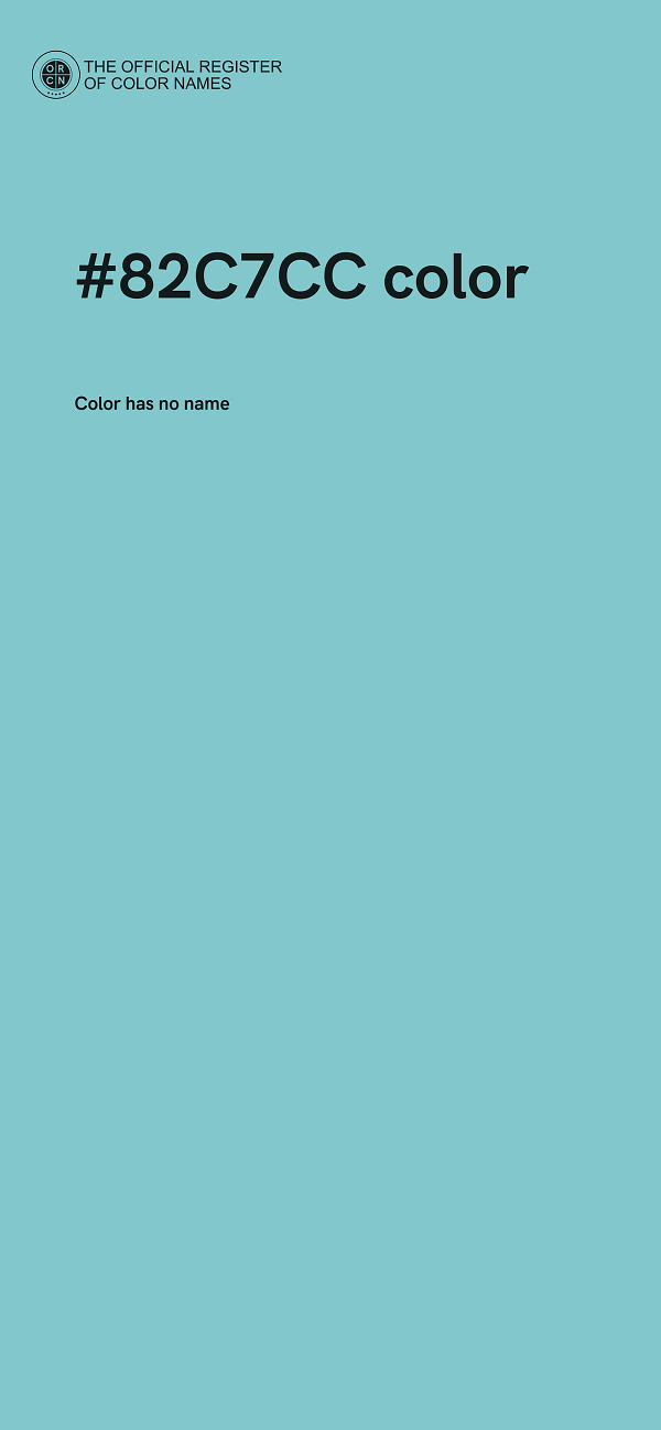 #82C7CC color image