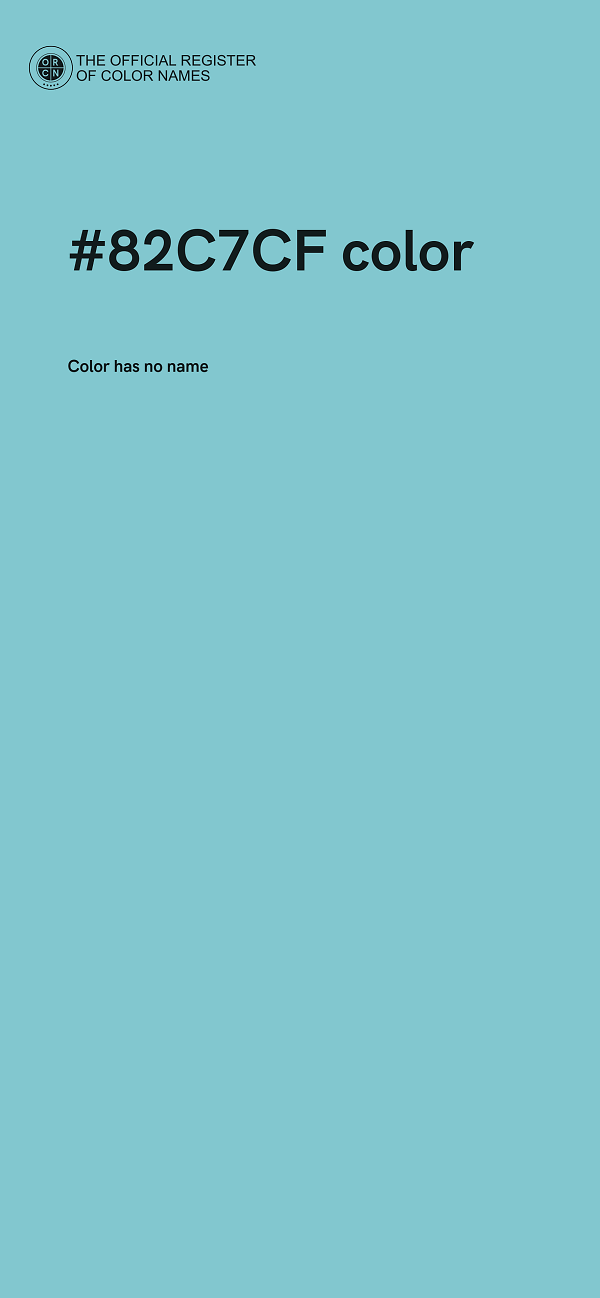 #82C7CF color image