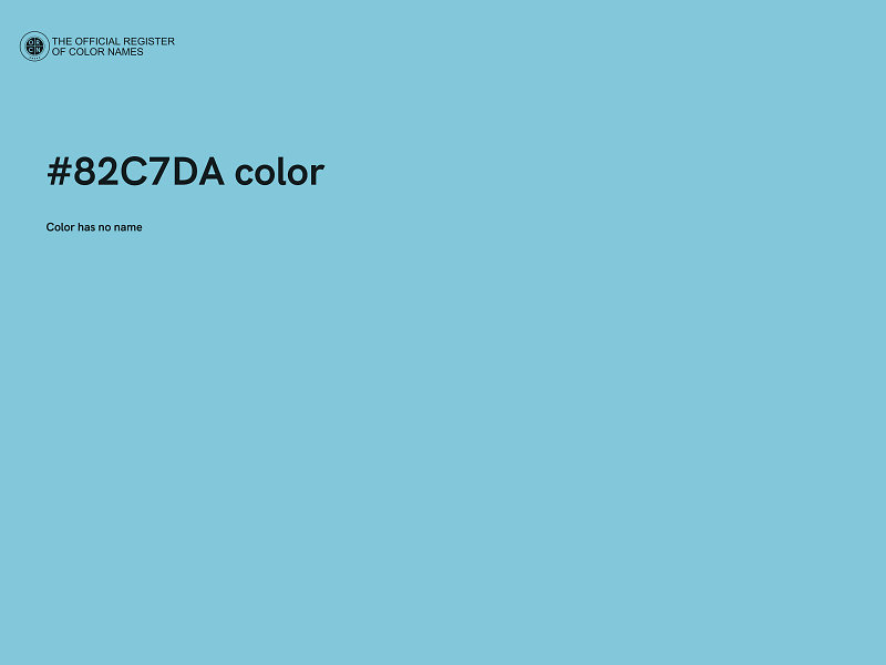 #82C7DA color image