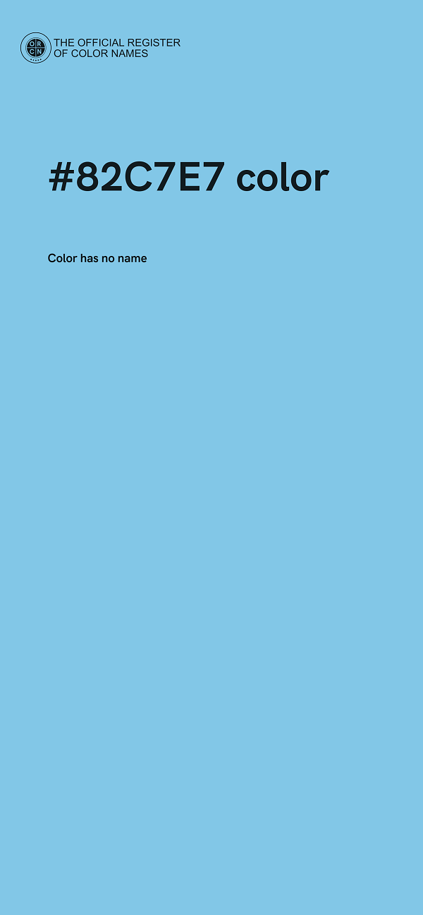 #82C7E7 color image