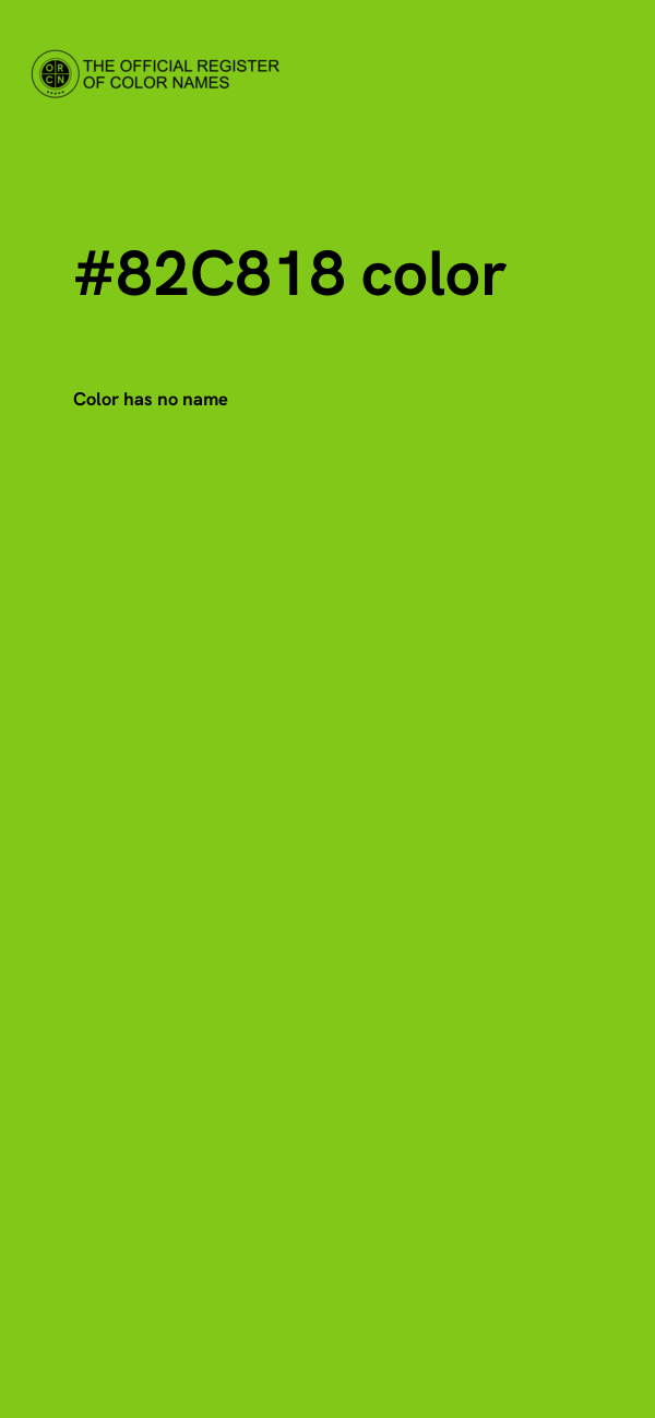 #82C818 color image