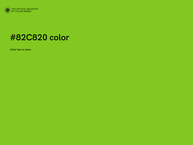#82C820 color image