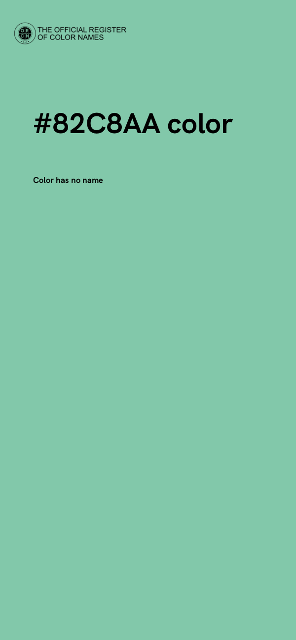 #82C8AA color image