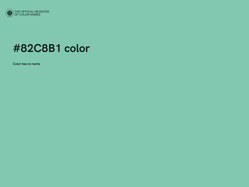 #82C8B1 color image