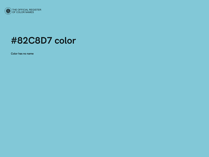 #82C8D7 color image