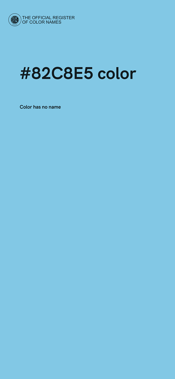 #82C8E5 color image