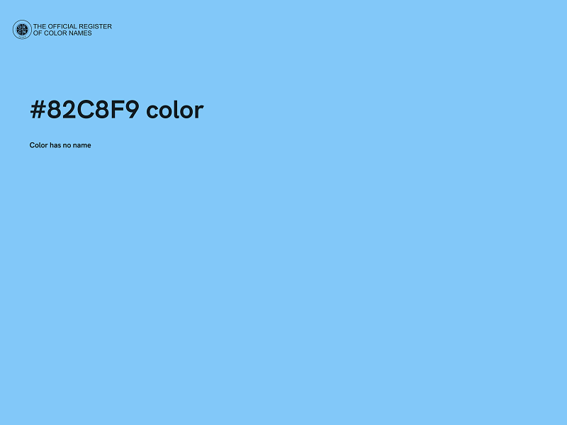 #82C8F9 color image