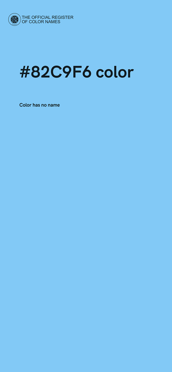 #82C9F6 color image