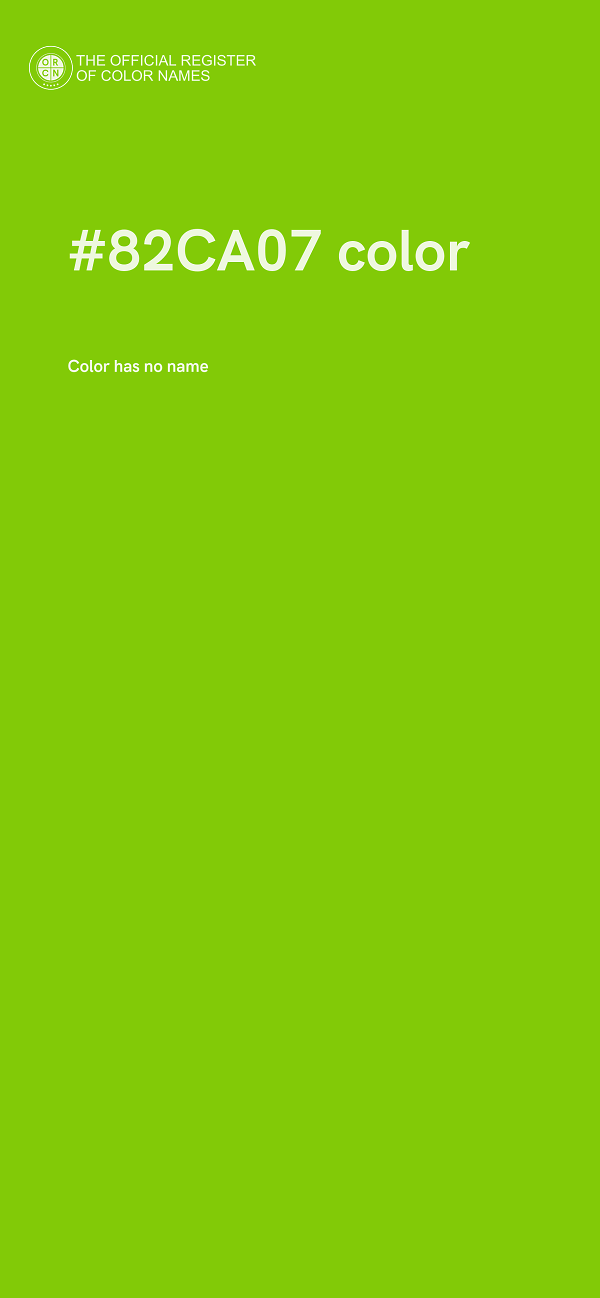 #82CA07 color image