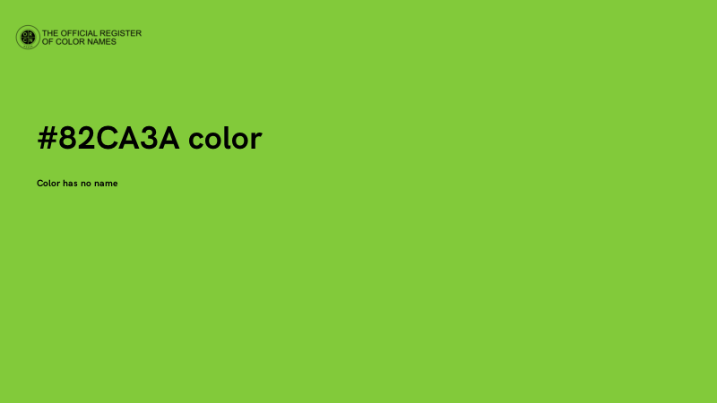 #82CA3A color image