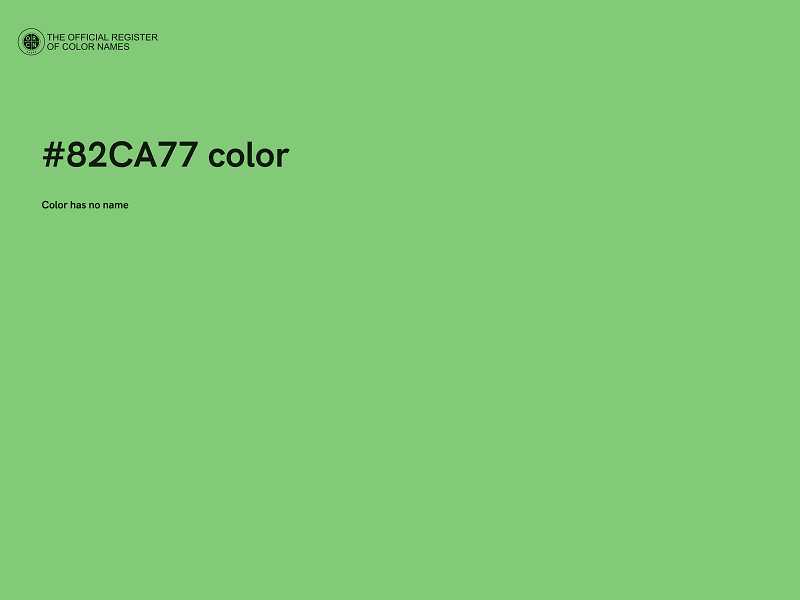 #82CA77 color image