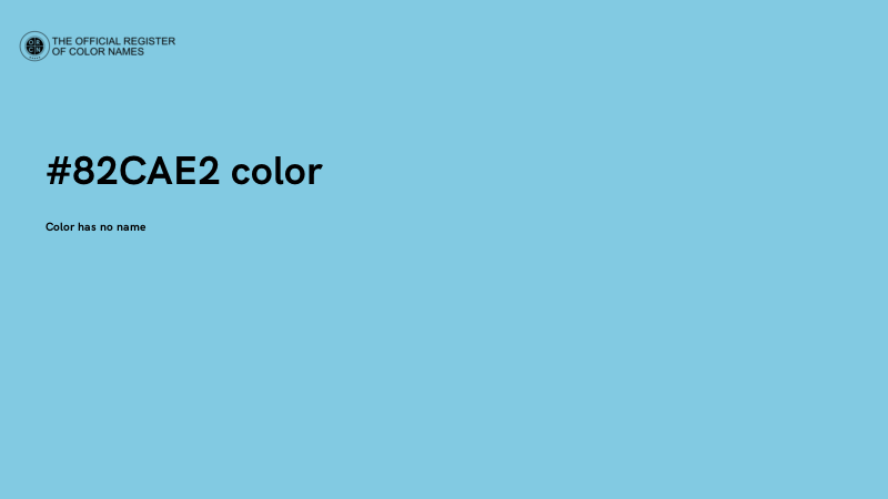#82CAE2 color image
