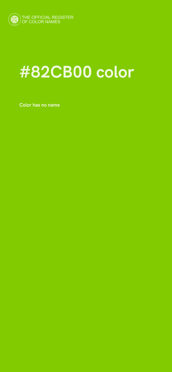 #82CB00 color image