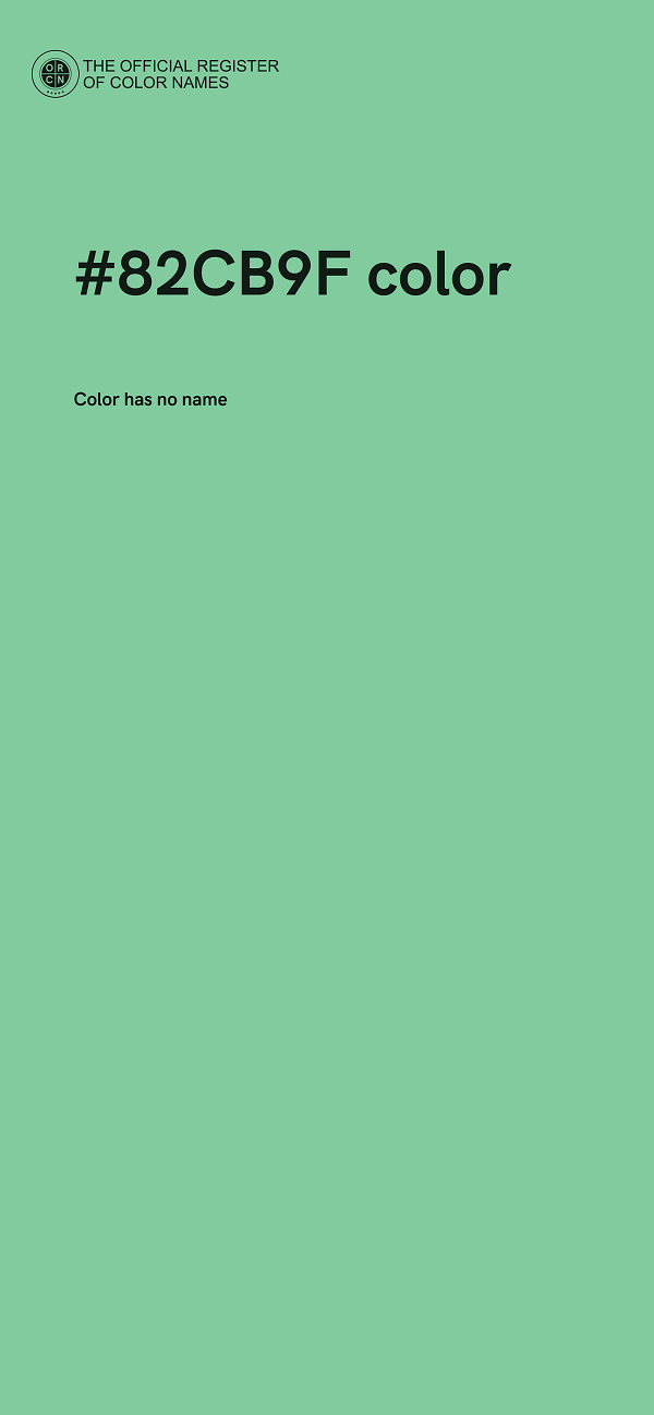 #82CB9F color image