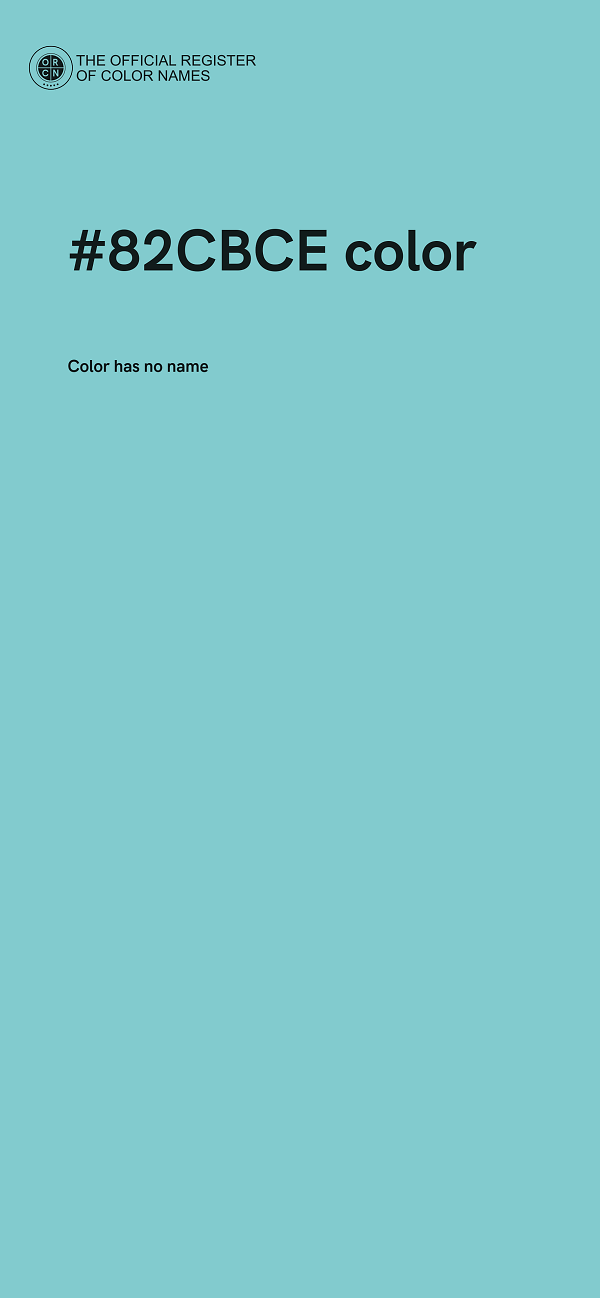 #82CBCE color image