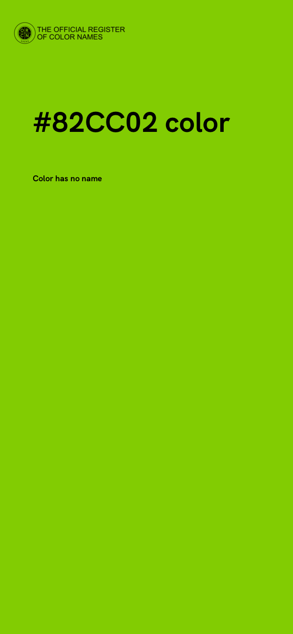 #82CC02 color image