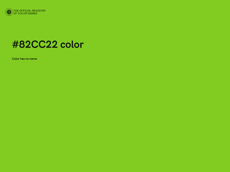 #82CC22 color image