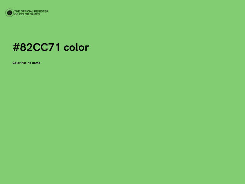 #82CC71 color image
